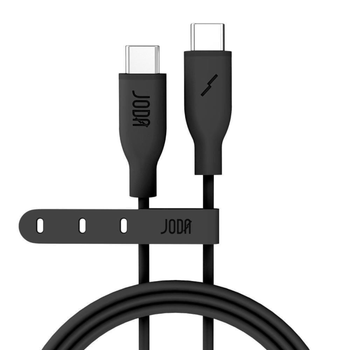 JODA Black Silicone Type-C Cable 1m