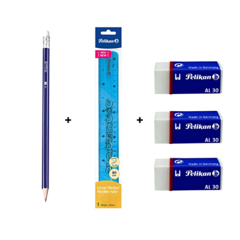 بليكان 3محاية\+مسطرة+قلم 1حبة