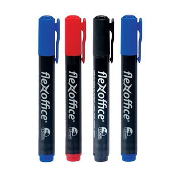 Flexoffice Permanent Markers 4 Pieces