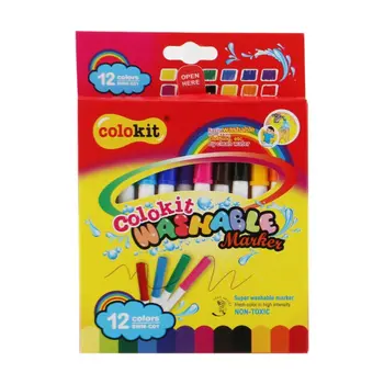 Colokit Washable Markers Non-Toxic 12 Pieces