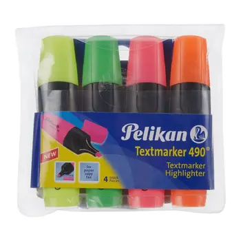 Pelikan Textmarker 490 Highlighter Set 4 Pieces