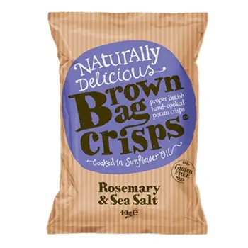 Brown Bag Crisps Rosemary & Sea Salt 40g
