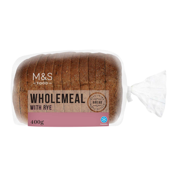 M&S Food Wholemeal Rye Sliced Bread 400g