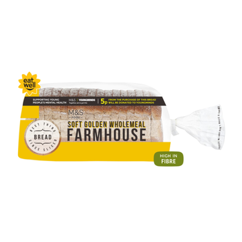 M&S Food Soft Golden Wholemeal Farmhouse Loaf 1Piece