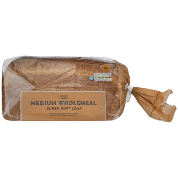 M&S Medium Wholemeal Super Soft Loaf 1Bags