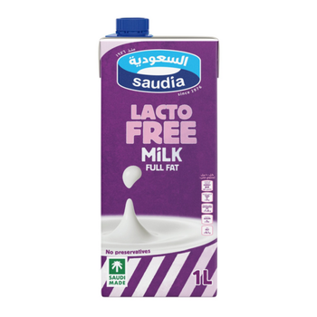 Saudia Full Fat Lactose-Free Milk 1L