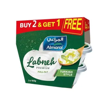 المراعي لبنة فاخرة كاملة الدسم 180جرام