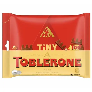 توبليرون كيس شوكولاتة ميني شوكولاتة بالحليب 168جرام