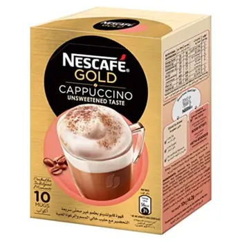 Nescafe Gold Cappuccino Unsweetened 10x14.2g