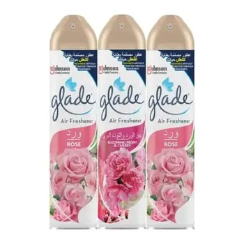 Glade Rose & Peony Air Freshener Spray 3x300ml