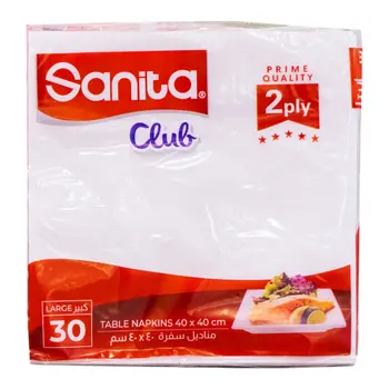 Sanita Club 2-Ply Napkin Charm Large 40x40cm