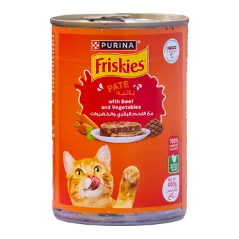Purina Friskies Beef & Vegetables Wet Cat Food 400g