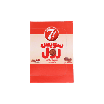 7 Days Jumbo Choco Swiss Roll 6x55g