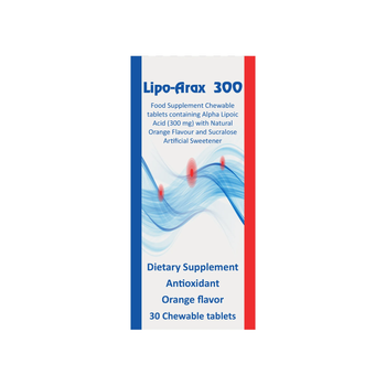 Lipo-Arax Alpha Lipoic Acid Chewable Tablets 30 Pieces
