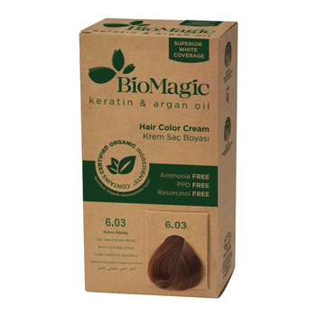 Biomagic Hair Color Cream 6/03 Golden Blond 1Packet
