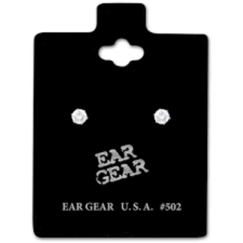 Eargear Silver 502 Cubic Zirconia 2mm 1Piece