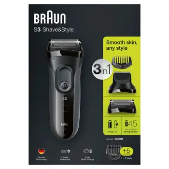 Braun Series 3 Shaver 300 – Black 1Packet