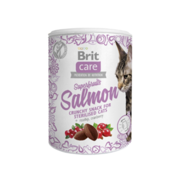 بريت كير وجبة صحية للقطط المُعقمة بنكهة السلمون 100جرام