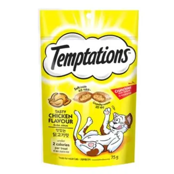 تمبتشنز وجبة خفيفة للقطط بنكهة الدجاج 75جرام