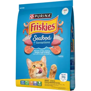 فريسكيس طعام جاف للقطط بالمأكولات البحرية 6كيلو