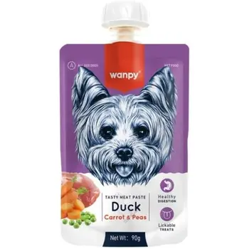 Wanpy Duck, Carrot & Pea Meat Paste for Dogs 90g