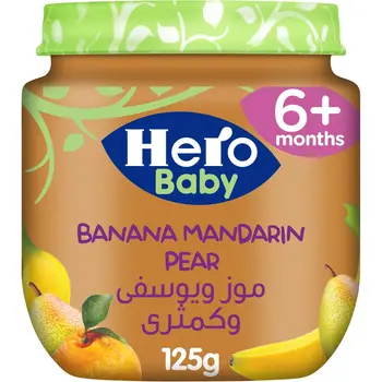Hero Banana Mandarin Pear 130g