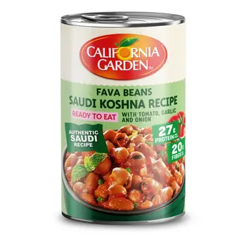 حدائق كاليفورنيا، فول مدمس معلب  كشنة سعودية، 450 غرام