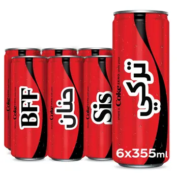 كوكاكولا زيرو حزمة 6 × 355مل