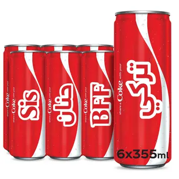 Coca-Cola Original Taste Soft Drink 6x355ml