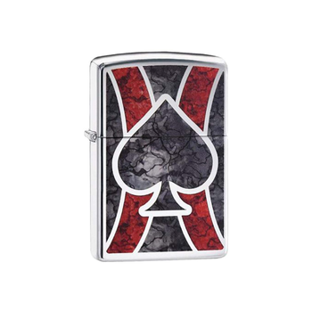 Zippo Quick Ignition Stylish Appearance Windproof Spade Design Lighter Multicolour 1.2 x 3.5 x 5.5 cm 1517210466 *(96244) 0.077Kg