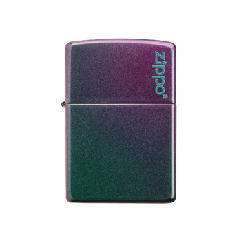 Zippo Classic Iridescent Logo Rectangular Windproof Lighter Turquoise and Violet Ombre 5.72 x 1.27 x 3.81 cm 1517210646 *(96258) 0.077Kg