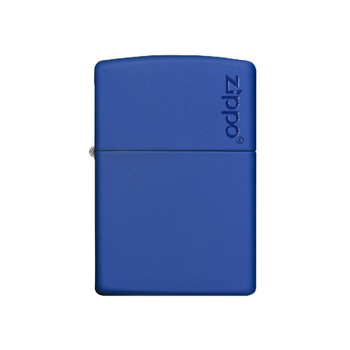 Zippo Logo Design Rectangular Windproof Pocket Lighter Matte Royal Blue 5.72 x 1.27 x 3.81 cm 1517210258 *(96285) 0.077Kg