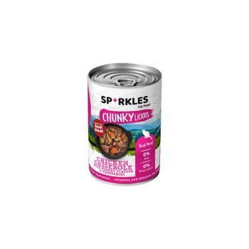 سباركليز طعام رطب للقطط بالدجاج والديك الرومي والخضروات 400جرام