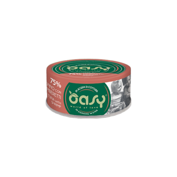 Oasy wet food for adult cats with tuna & shrimp 70g