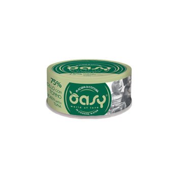 Oasy wet food for adult cats with tuna & chicken 70g