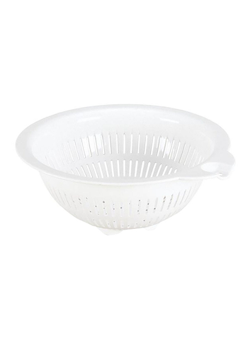 ستيريلايت ستريليت مصفاة بلاستيكية عالية الجودة مستديرة متعددة الاستخدام وصديقة لغسالة الأطباق، باللون الأبيض، سعة 4 كوارت 1قطعة