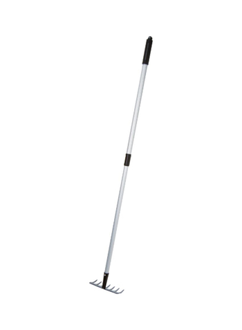 كوينكو مشط 7 اسنان فولاذ مقبض تلسكوبي أسود وفضي 8×70×17 سم 1قطعة