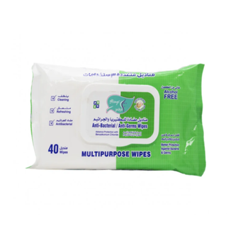 العرايس مضاد للبكتيريا 40 مناديل أوريجينال 1علبه