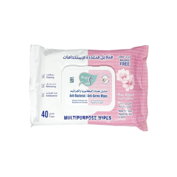 Alarays Anti-Bacterial 40 Wipes Rose Extract 1Packet