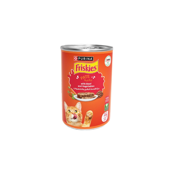 Purina Friskies Wet Food For Cats With Beef & Vegetables Pate 400g
