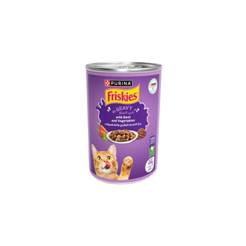 Purina Friskies Wet Food For Cats With Beef & Vegetables In Gravy 400g