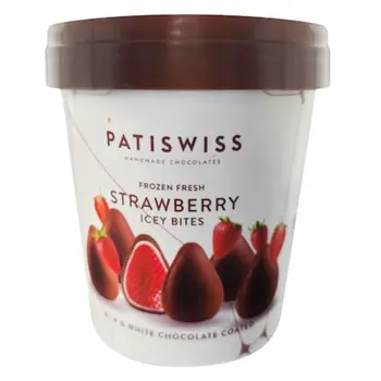 PatiswissMlk&Wht Choco Frsh Stbry 250g