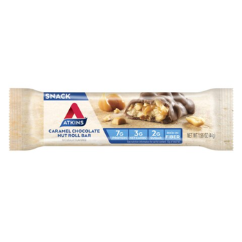 Atkins Protein Bar Chocolate Caramel Nut Roll 44g