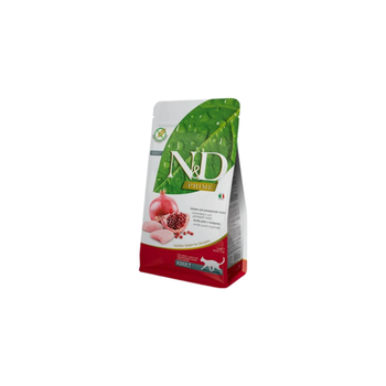 N&D Dry Food For Adult Cats With Chicken & Pomegranate 1.5Kg