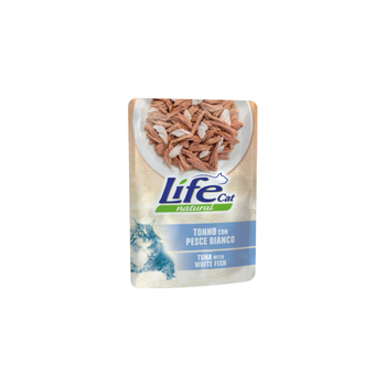 Life Cat Wet Food For Cats With Tuna & White Fish 70g