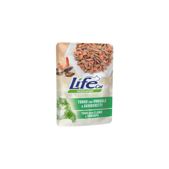 Life Cat Wet Food For Cats With Tuna & Clam & Shrimp 70g