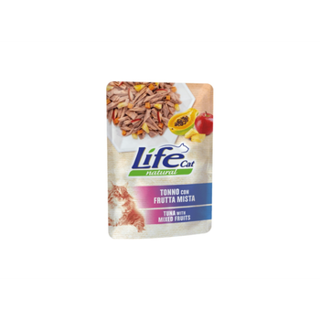 Life Cat Wet Food For Cats With Tuna & Fruits 70g