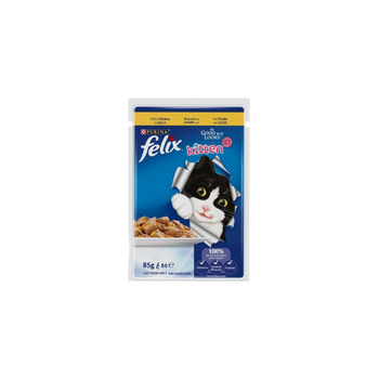 Purina Felix Wet Food For Kittens With Chicken In Jelly 85g