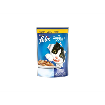 Purina Felix Wet Food For Cats With Chicken In Jelly 85g