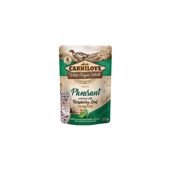 كارنيلوف طعام رطب للقطط بطائر التدرج وورق كارببيري 85جرام